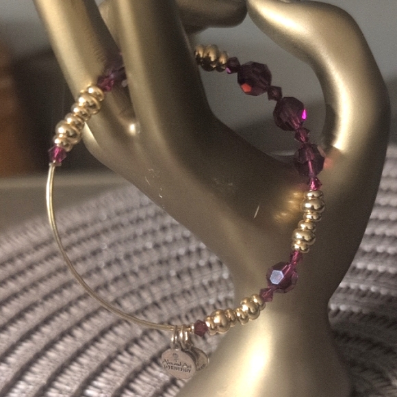 Alex Ani Pink& Gold Crystal Bracelet - Picture 1 of 3